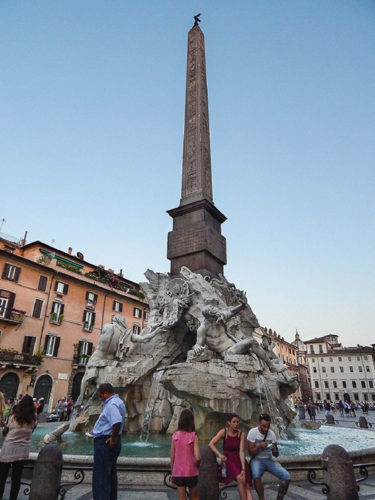 Fontana dei Quattro Fiumi.